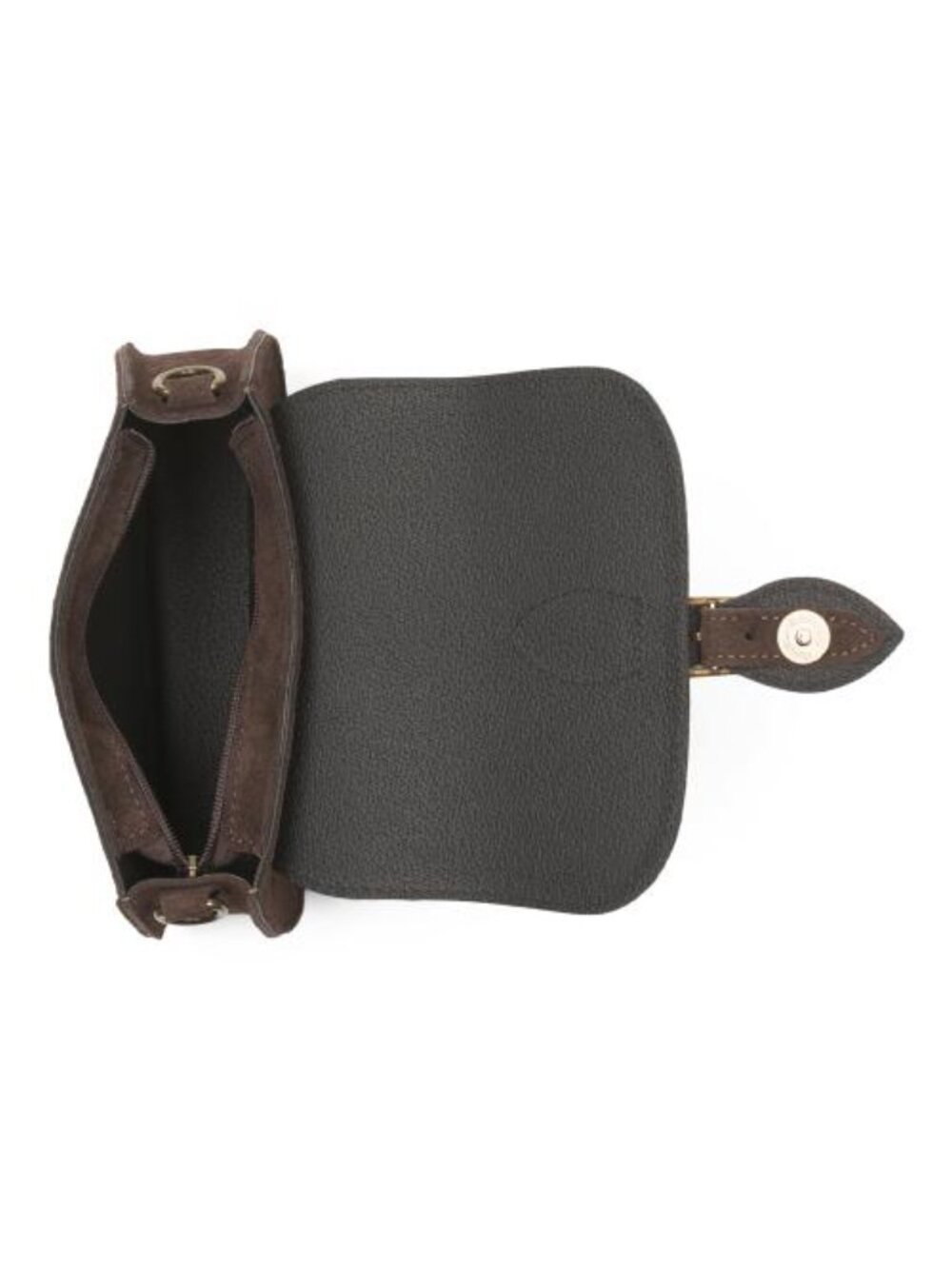 PERSAMAN NEW YORK Made In Italy Suede Crossbody Bag - Picture 2 of 4